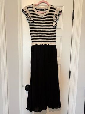 By The River black and white dress